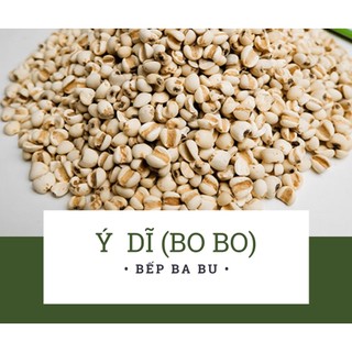 Hạt ý dĩ, hạt bo bo đã tách vỏ dùng nấu chè, nấu cháo ăn dặm