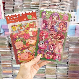 [Xưởng sỉ] Combo 5 Set hình dán, sticker cute 6 tấm