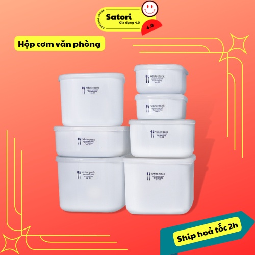 Hộp đựng cơm trưa văn phòng, bảo quản thức ăn trong tủ lạnh, giữ nhiệt tiện ích dùng được trong lò vi sóng