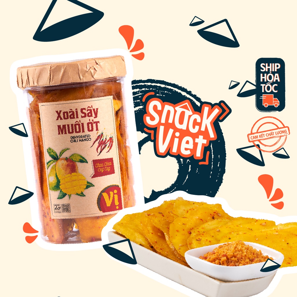Xoài Sấy Muối Ớt Vị - Hũ 500g đồ ăn vặt Sài Gòn cực ngon, cực rẻ 😱