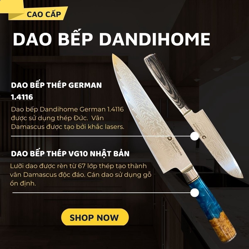 Dao nhà bếp thái đa năng DandiHome cao cấp (SẢN PHẨM LẺ)