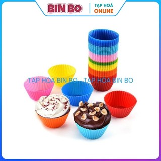 Khuôn Silicon Tròn Nướng Bánh khuôn cupcake