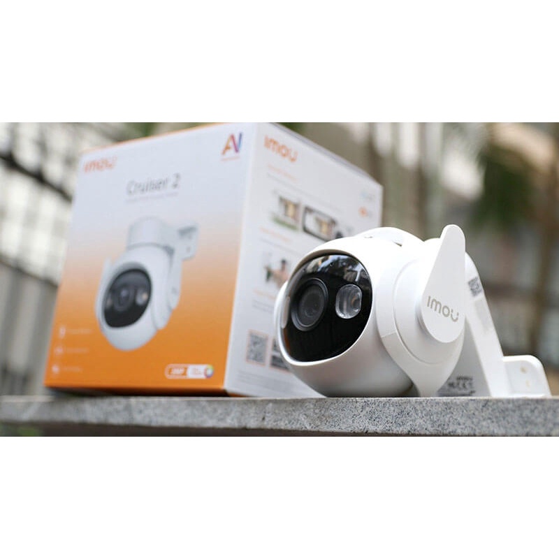 Camera Imou ngoài trời Cruiser 2 IPC-GS7EP 3K 5MP Xoay 360 Độ, Đàm thoại 2 chiều,AI Nhận Diện Thông Minh, Bảo Hành 2 Năm