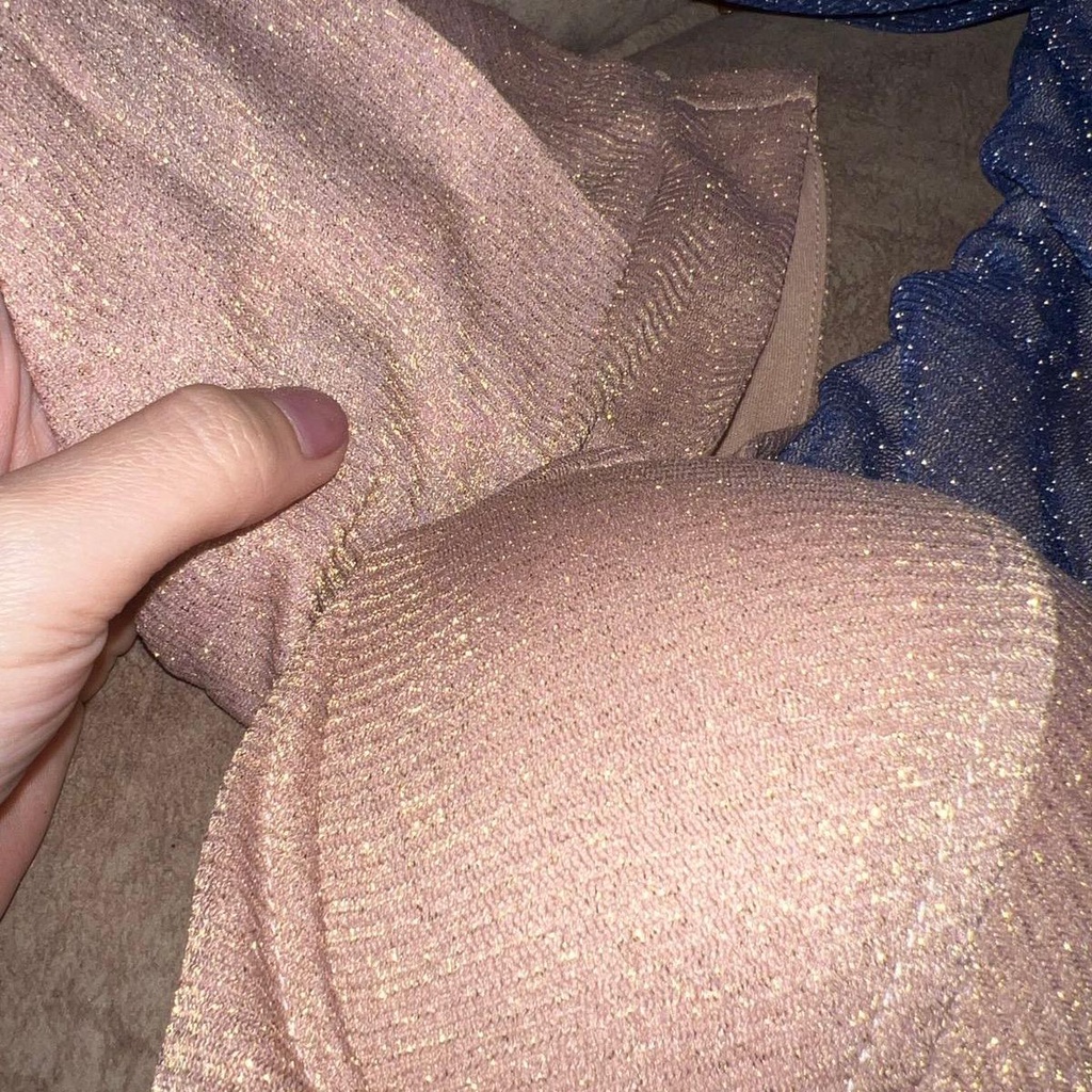 Đầm Kim Tuyến Cúp Ngực Tay Bồng