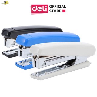 Dập ghim số 10 (15 trang), Đen, xanh, xám - Deli E0221