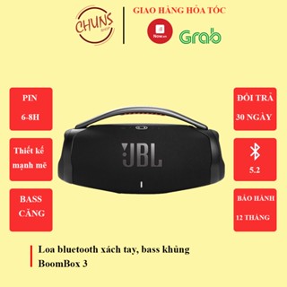 Loa bluetooth Boombox 3 Không Dây Công Suất Khủng Âm Hay - Bass Căng - Nghe Cực Đã