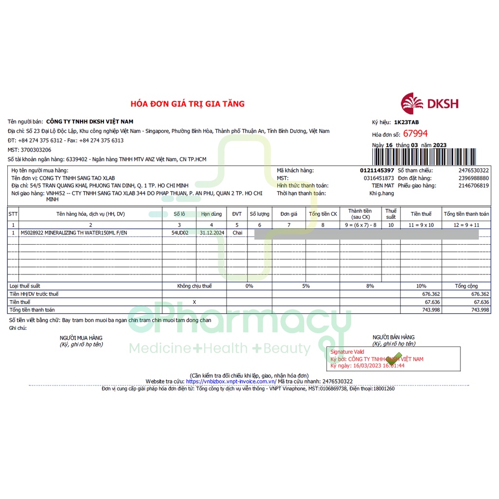 Xịt khoáng Vichy Mineralizing Thermal Water 300ml cấp ẩm, dưỡng da, chống lão hóa