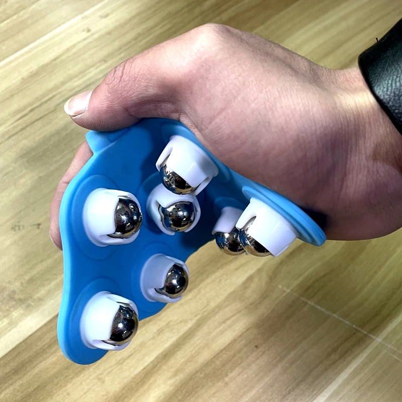 Miếng Massage Toàn Thân Cầm Tay, Miếng Massage 7 Bi Lăn Cầm Tay Tiện Lợi