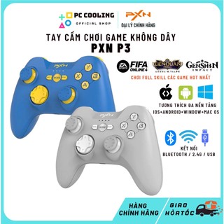 Tay cầm chơi game không dây PXN P3 cho PC/PS3/Android/iOS (Kèm cáp + Usb P3 Dongle) có RUNG