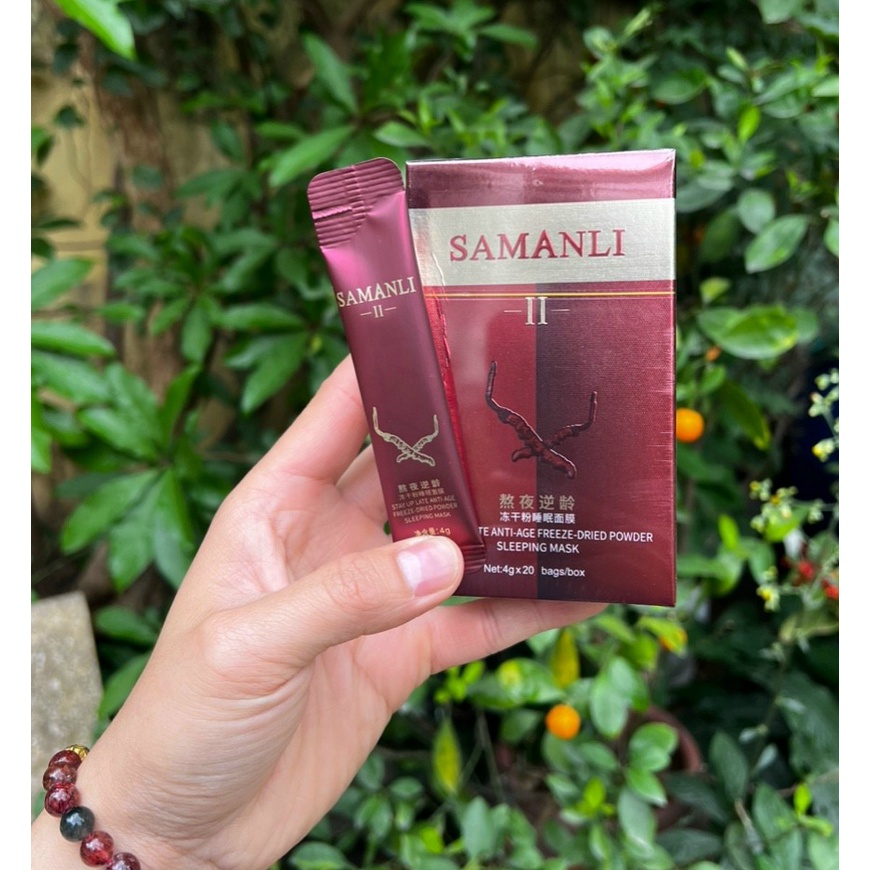 Hộp 20 Gói Mặt Nạ Ngủ Đông Trùng Hạ Thảo SAMANLI