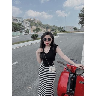 SET ÁO VẠT BẦU CHÂN VÁY ĐUÔI C