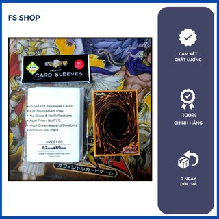 Túi  60 sleeve bọc bài small size cao cấp cho thẻ bài Yugioh