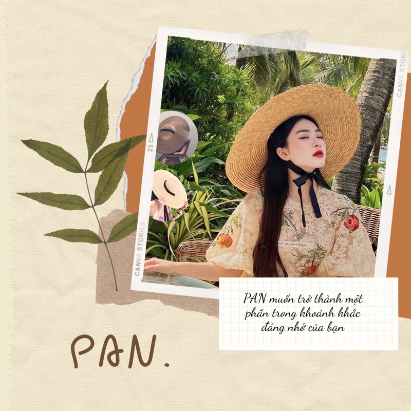 Mũ cói nón coi mu vanh  Cói trai vành rộng trơn dây buộc nơ freesize,tiểu thư,sang chảnh,thời trang