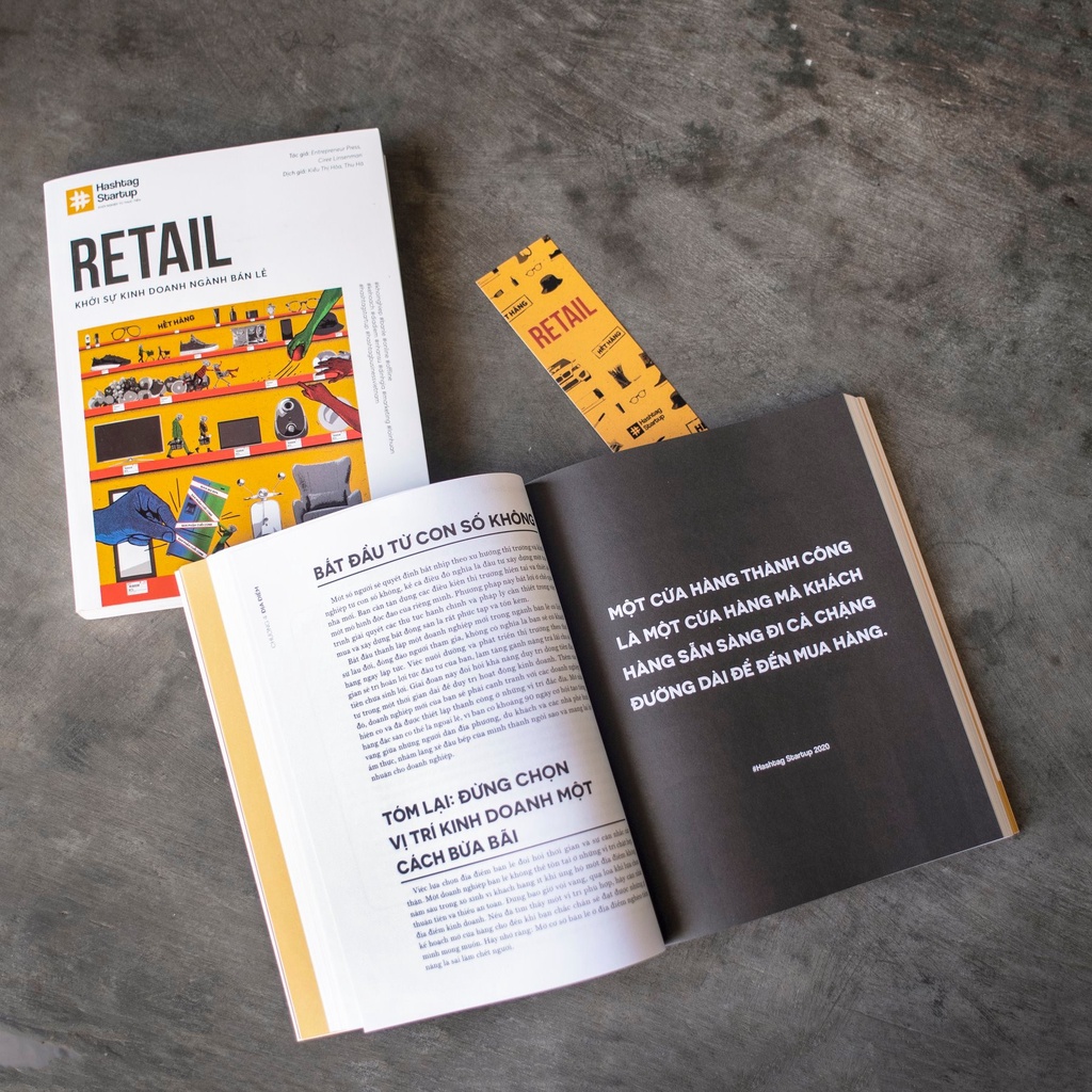 Sách Hashtag No.3 Retail Khởi sự kinh doanh ngành bán lẻ