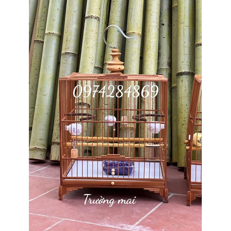 KHUNG LỒNG CHIM TRÚC CHÀO MÀO THÁI ĐẤU, VUÔNG ĐẤU ĐẸP CHẮC CHẮN GIÁ RẺ TỰ RÁP SIÊU DỄ tặng kèm dầu bóng