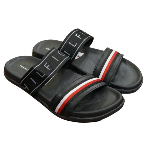 Dép T.O.M.M.Y 2 quai ngang- Đen