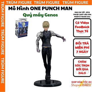 Mô hình, figure one punch man quỷ máy genos anime, manga đấm phát chết luôn - full box trùm figure
