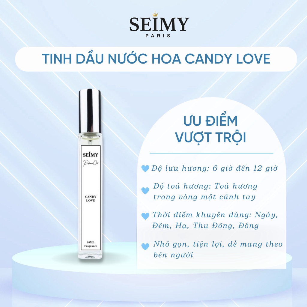 Tinh Dầu Nước Hoa SEIMY Candy Love 10ml
