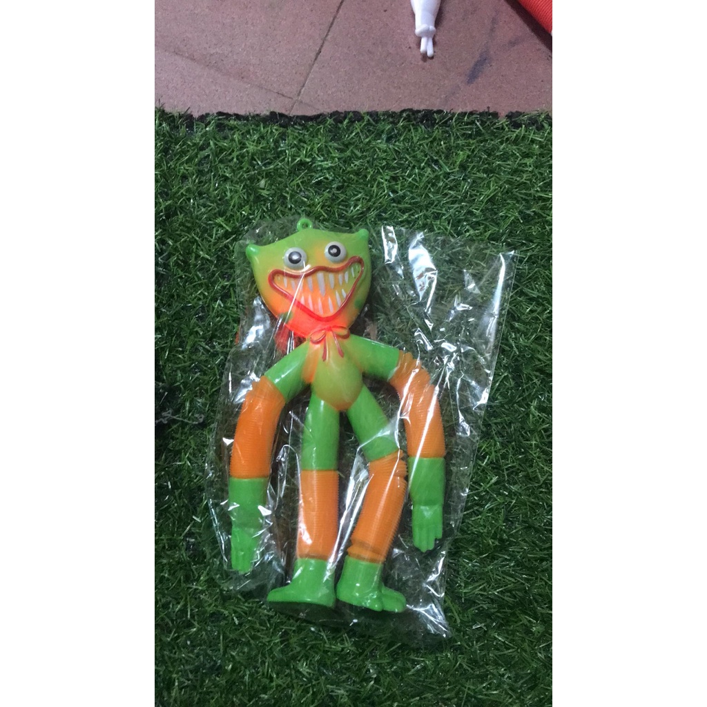,huggi,Huggy wuggy poppy playtime lò xo kéo dãn móc khoá có đèn nháy