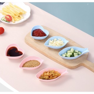 Đĩa đựng nước chấm lúa mạch hình lá liễu D017