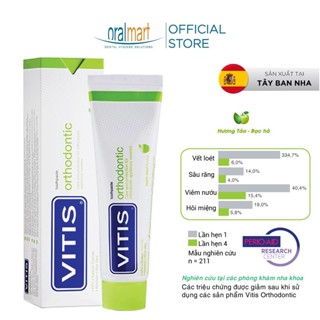 Kem đánh răng Vitis Orthodontic cho người chỉnh nha, niềng răng, mang khí cụ chỉnh nha Tuýp 100ml