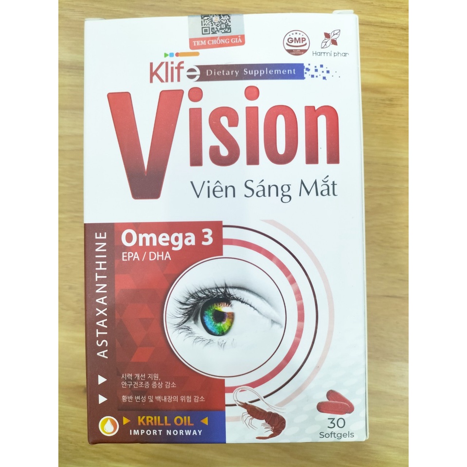 Viên sáng mắt VISION chống thoái hóa điểm vàng