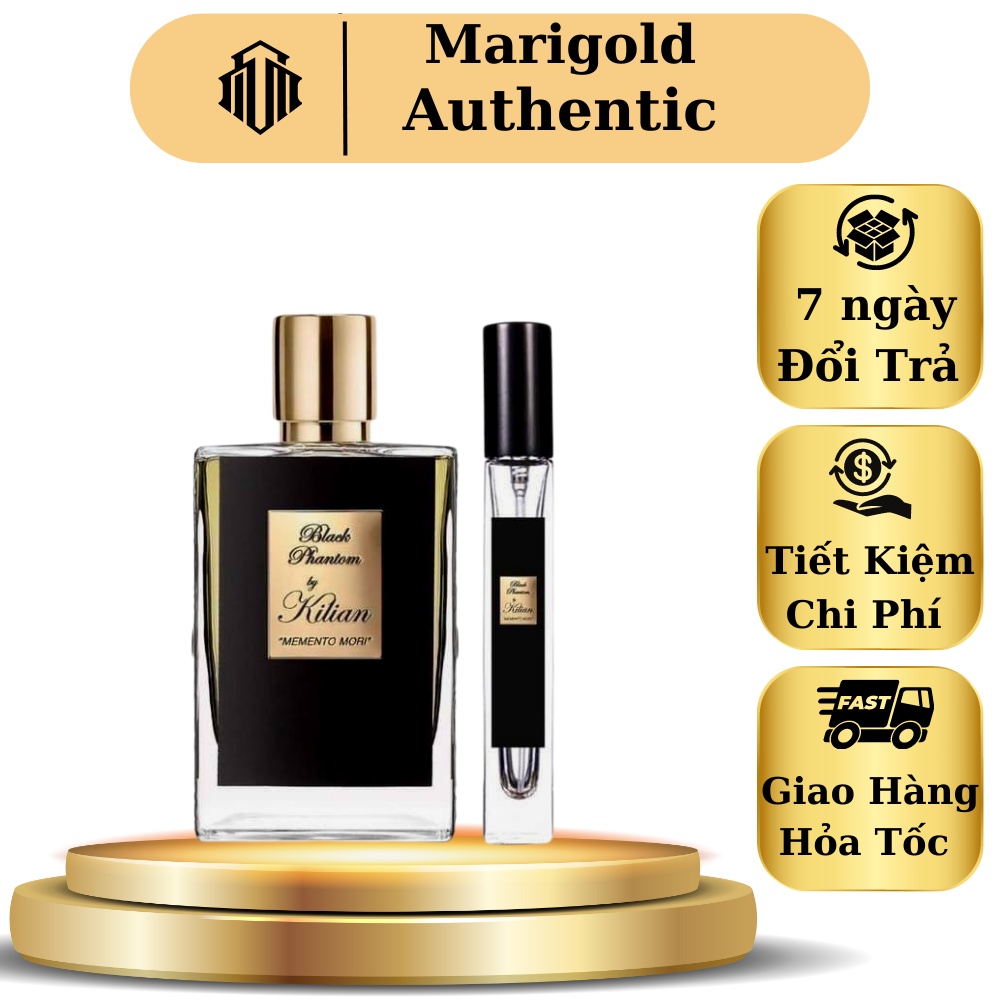 Nước Hoa Nam Nữ Unisex Kilian Black Phantom Memento Mori EDP chiết 10ml hương thớm sang trọng lôi cuốn