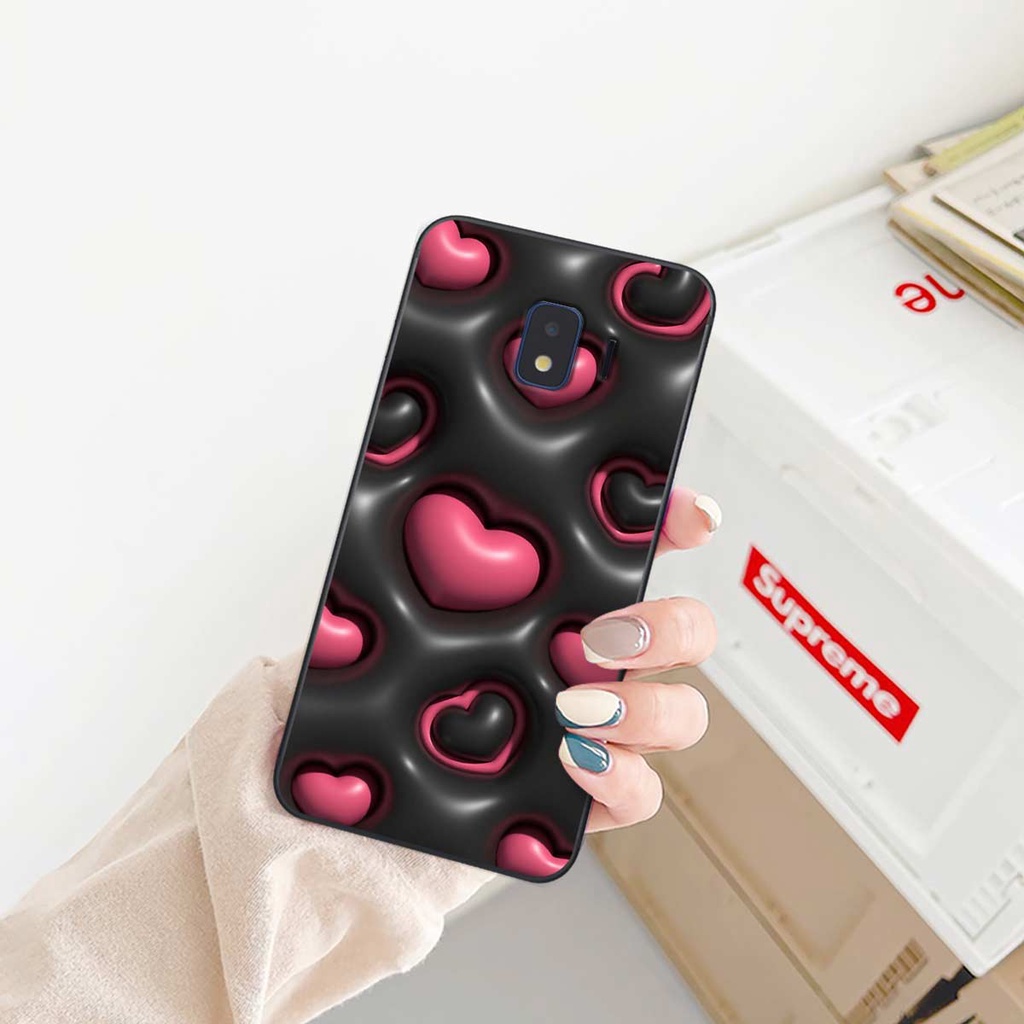 Ốp lưng Samsung J2 Pro / J2 Core hình in 3D gấu nâu cute, trái tim kẹo dễ thương, rẻ bền đẹp