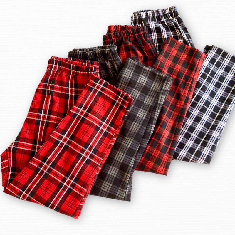 Quần Kẻ Caro Baggy Unisex Nam Nữ