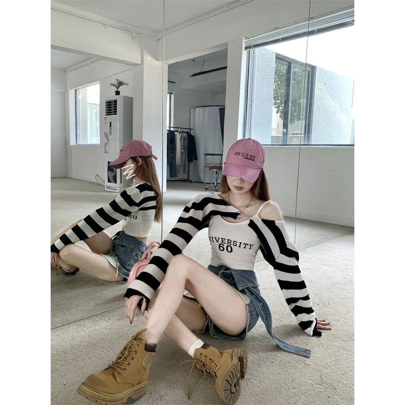 ZHELIHANGFEI Quần Short Jean Rách Lưng Cao Ống Rộng Thời Trang Mùa Xuân Cho Nữ