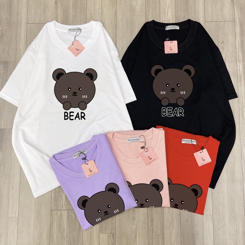 Áo Thun PHÔNG NAM NỮ UNISEX in GẤU TEDDY BEAR HOT TREND