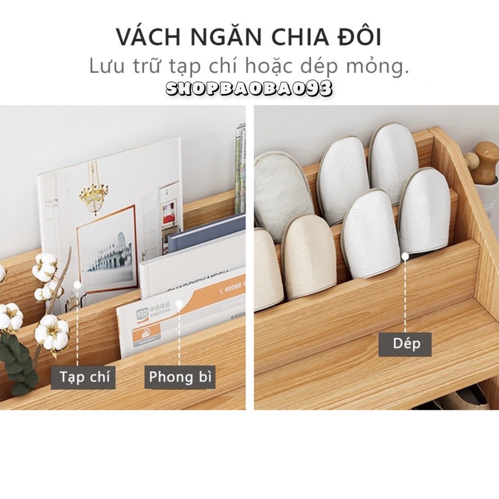 [GIAO HỎA TỐC] Kệ Giày Gỗ Tủ Giầy Gỗ 5 Tầng Chất Liệu MDF Chống Ẩm Hiện Đại Trang Trí Nhà Tiện Dụng - T77