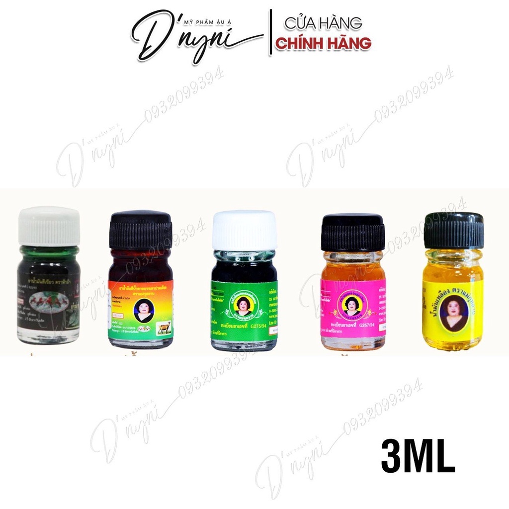 Dầu Hamar Osoth Dầu Gió Bà Mập Dầu Gió Hoa Hồng 5 ml &amp; 23 ml Thái Lan