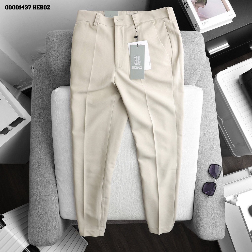 Quần tây classic Ss23 Heboz 4M ,chất cotton thoáng mát, thấm hút tốt chống nhăn - 00001437