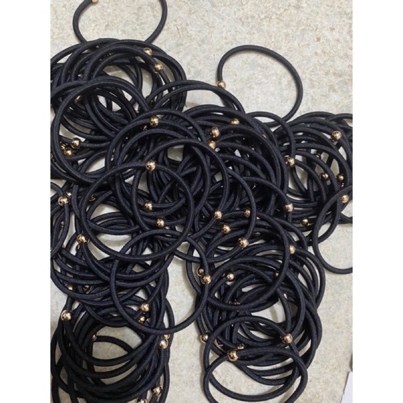 Dây chun buộc tóc màu đen