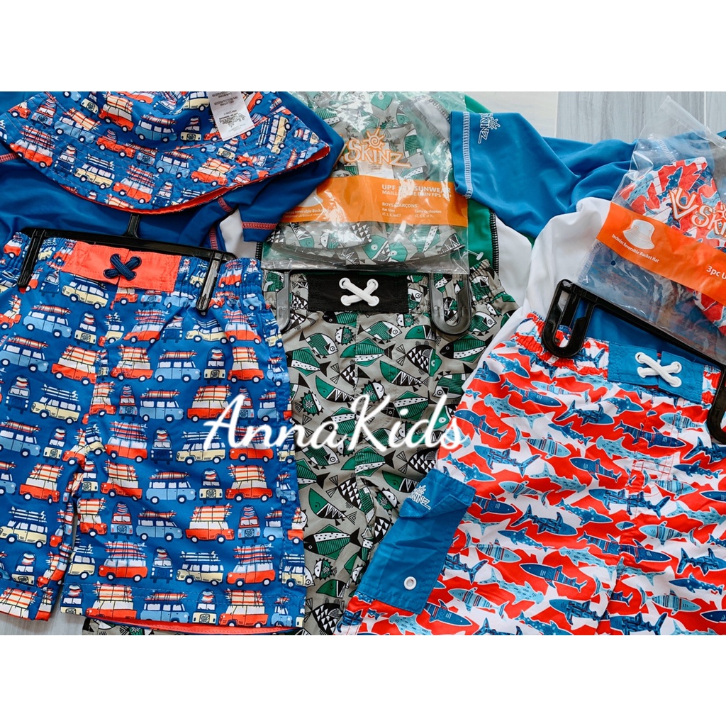 BỘ BƠI 3 MÓN BÉ TRAI CHỐNG TIA UV  -