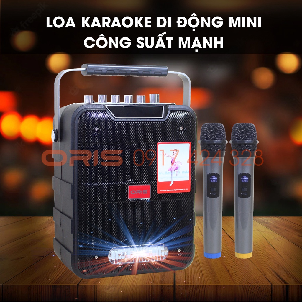 Loa karaoke bluetooth tích hợp tính năng Livestream Oriss TO-788 kèm 02 micro sóng UHF chất lượng cao - ORIS Profesional