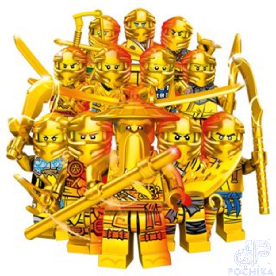 Mô hình lắp ráp ngẫu nhiên 12 nhân vật Ninja Go đựng trong các túi quà mini bí ẩn - Món quà bất ngờ cho bé