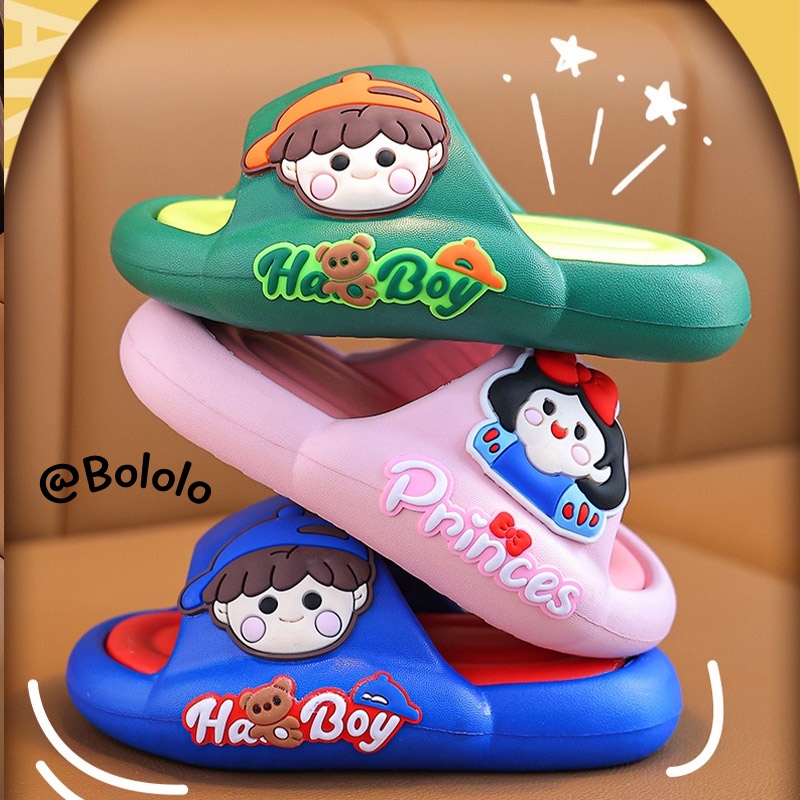 Bololo Dép Đi Trong Nhà Đế Mềm Chống Trượt Kiểu Công Chúa Nhỏ Dễ Thương Cho Bé