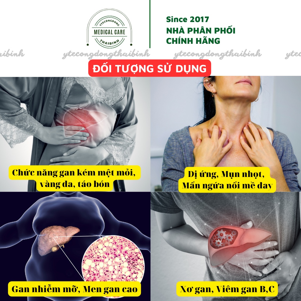 Viên giải độc gan BOGA ROYAL - Viên bổ gan, hạ men gan, tăng cường chức năng gan BogaRoyal Hộp 60 viên