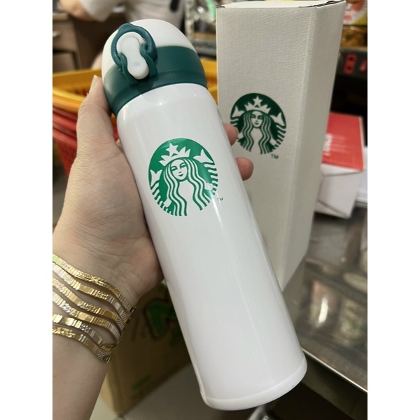 Bình giữ nhiệt nút bấm Starbucks 500ml
