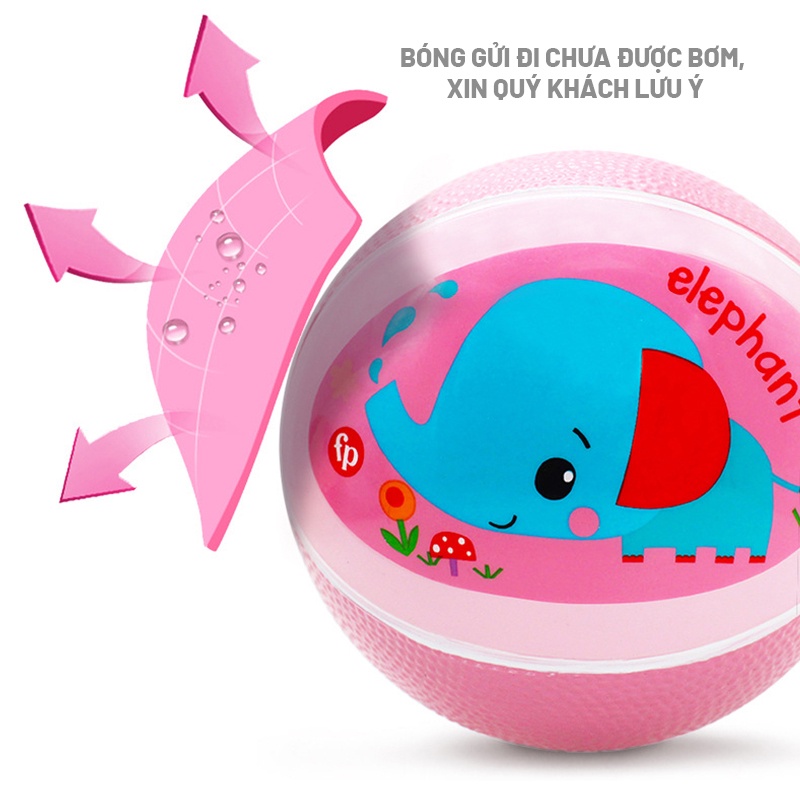 BÓNG HƠI NHỰA DẺO CHO BÉ ĐƯỜNG KÍNH 15CM CÓ HẠT CHỐNG TRƯỢT - HÃNG FISHER PRICE