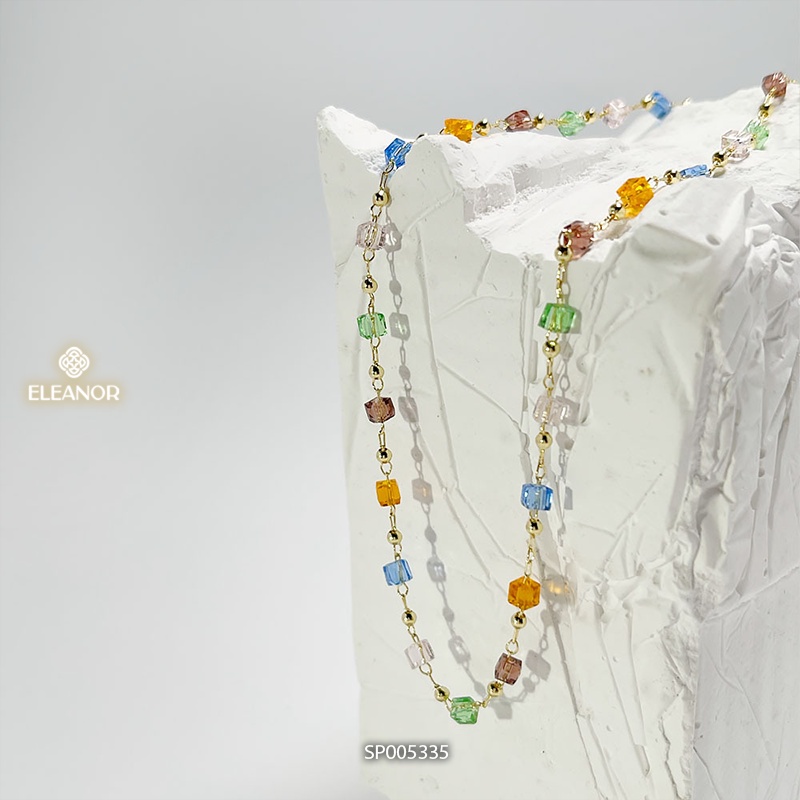 Dây chuyền nữ đính hạt cườm Eleanor Accessories dạng chuỗi hạt nhiều màu sắc phụ kiện trang sức 5335