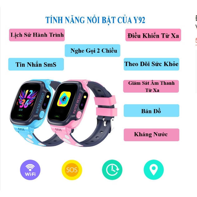 Đồng hồ thông minh định vị trẻ em TECHTOYS TT92 Lắp Sim Nghe Gọi Cảnh Báo Nguy Hiểm - BẢO HÀNH 6 THÁNG | BigBuy360 - bigbuy360.vn