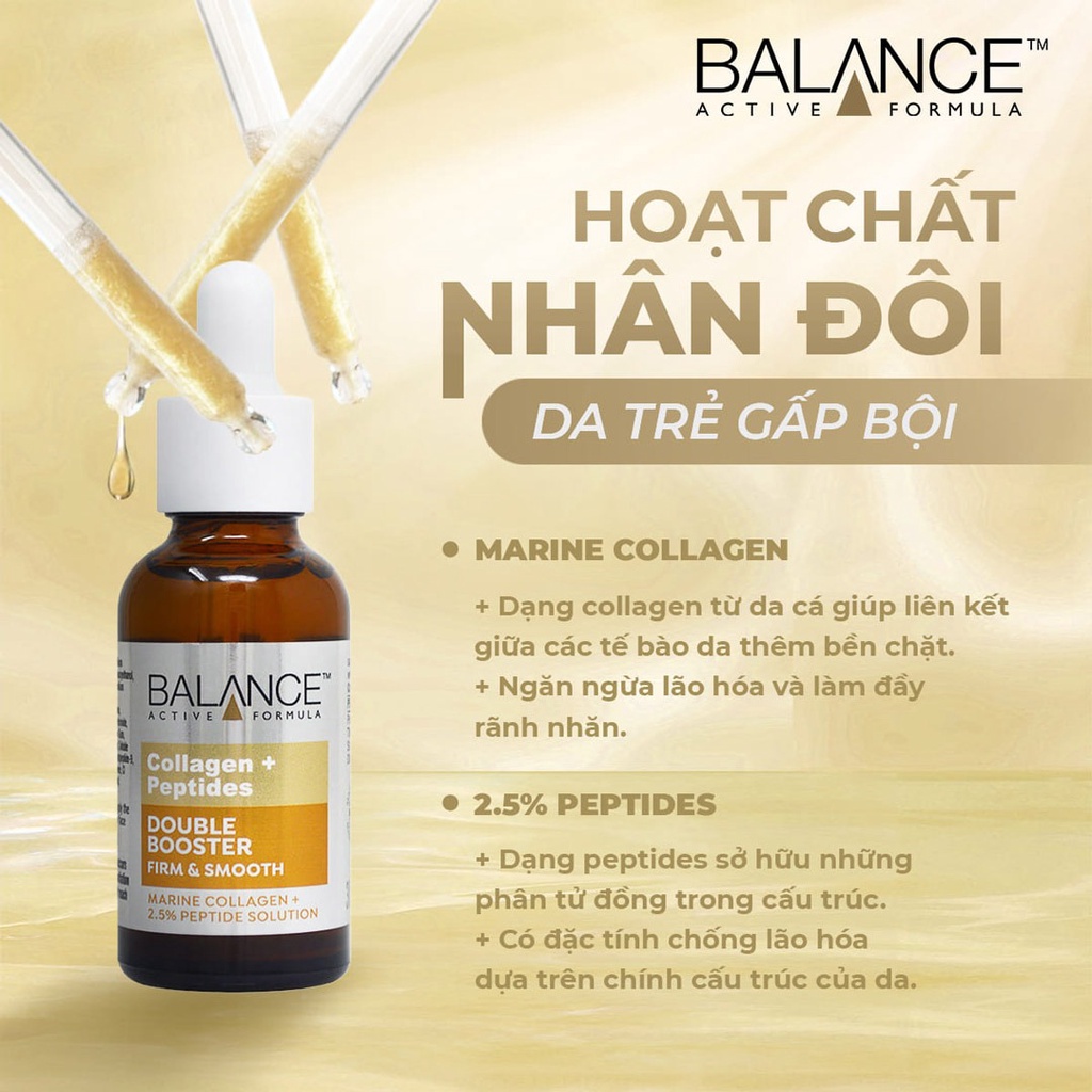 Tinh Chất Dưỡng Da Balance Active Formula Serum Double Booster & SuperShot 30ml