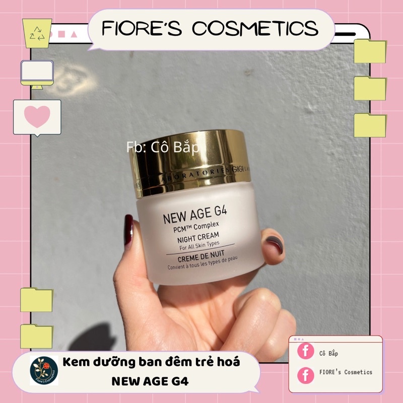 Kem dưỡng ban đêm GIGI NEW AGE G4 Night Cream