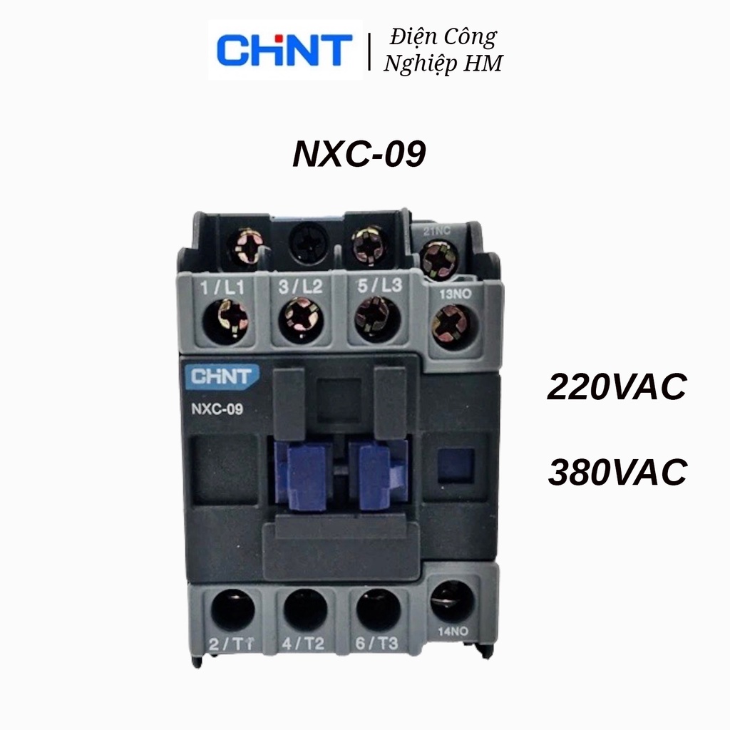 Contactor Khởi động từ CHINT 3 Pha 9A NXC-09 Hàng Chính Hãng