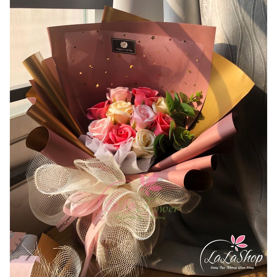Bó 10 hoa hồng sáp thơm cao cấp - Hoa 8/3, 20/10, 20/11, 14/2, sinh nhật cho Mẹ, người yêu đẹp giá rẻ