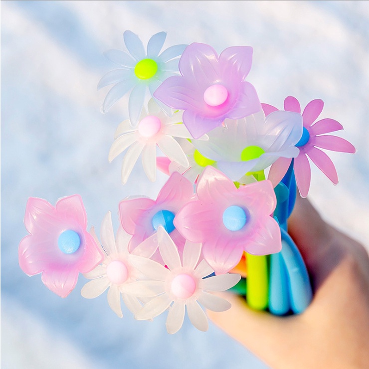 Bút hoa đổi màu khi gặp ánh sáng_bút hoa cỏ mùa xuân đẹp cute,bút dễ thương giá rẻ