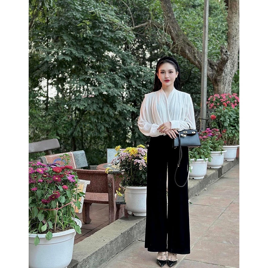 Áo Sơ Mi Kiểu Đắp Chéo Tay Dài Sang Chảnh AP006 - Lolla Fashion
